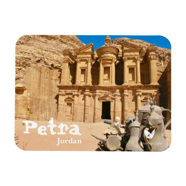 Magnet Flexible Monastère de Petra en Jordanie aimant par Velvet E (Horizontal)