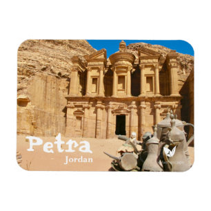 Magnet Flexible Monastère de Petra sur aimant en Jordanie par Vel