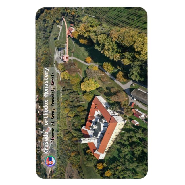 Magnet Flexible MONASTÈRES SERBES - Monastère de Krušedol (Vertical)