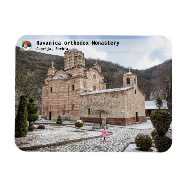 Magnet Flexible MONASTÈRES SERBES - Monastère de Ravanica 2 (Horizontal)