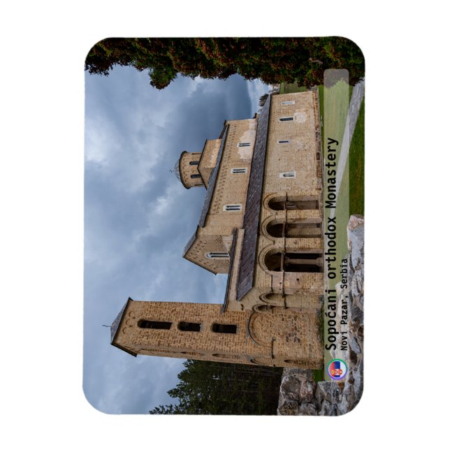 Magnet Flexible MONASTÈRES SERBES - Monastère de Sopoćani  (Vertical)