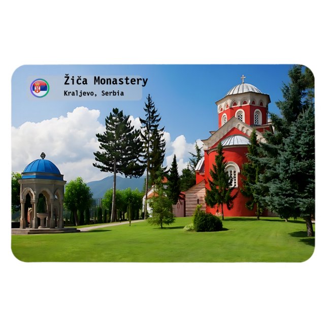 Magnet Flexible MONASTÈRES SERBES - Monastère de Žiča 2 (Horizontal)