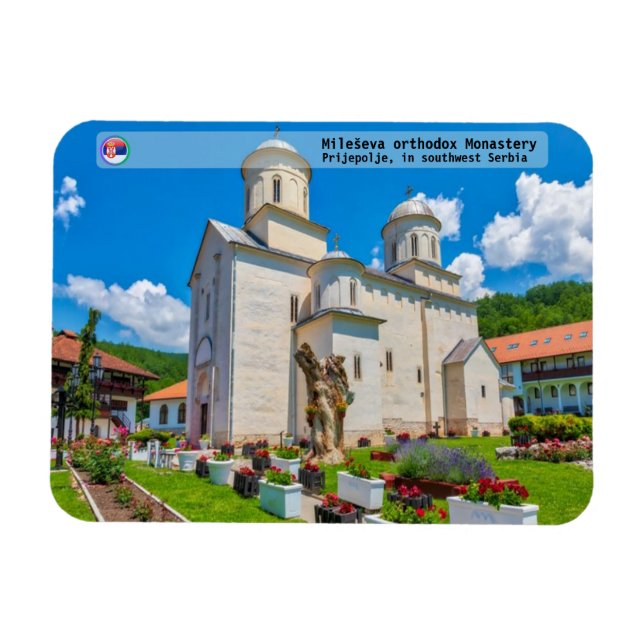 Magnet Flexible MONASTÈRES SERBES - Monastère Mileševa 2 (Horizontal)