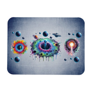 Magnet Flexible Monde extraterrestre cosmique