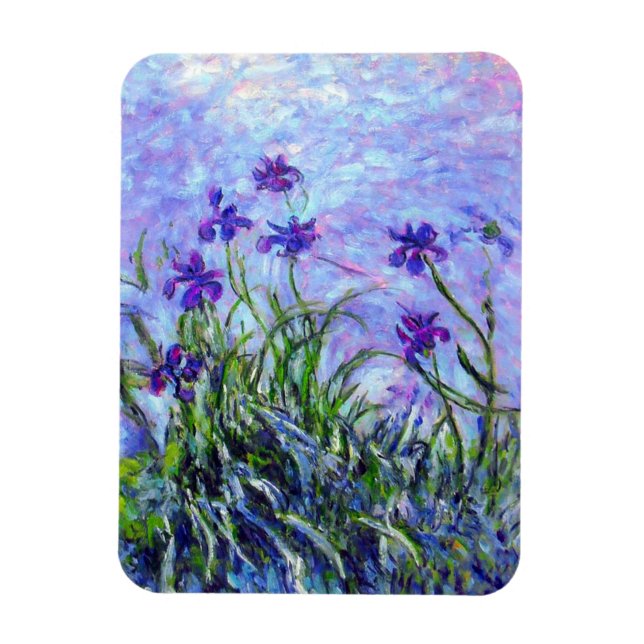 Magnet Flexible Monet Lilac Irises (Vertical)