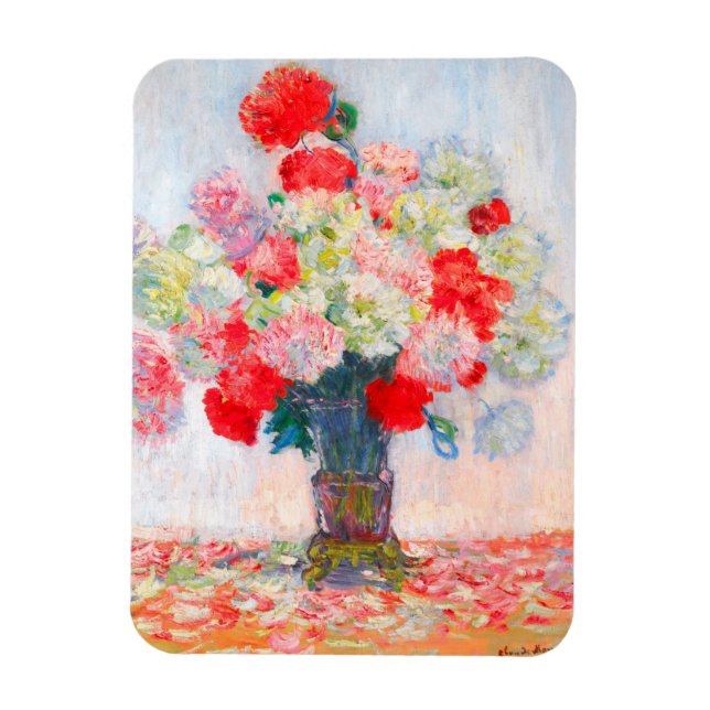 Magnet Flexible Monet Peonies (Vertical)