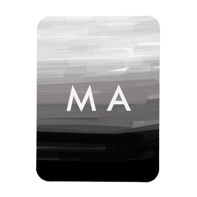 Magnet Flexible Monogramme simple ajoutez votre lettre de nom homm (Vertical)