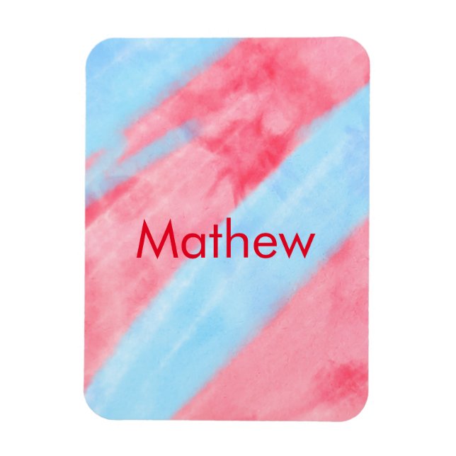 Magnet Flexible monogramme simple de lettre initiale ajoutez votre (Vertical)