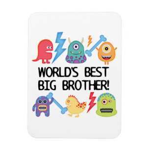 Magnet Flexible Monstres World Meilleur Big Brother