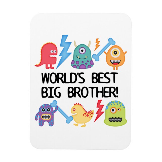 Magnet Flexible Monstres World Meilleur Big Brother (Vertical)