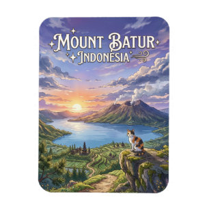 Magnet Flexible Mont Batur, Bali, Indonésie Indonésie