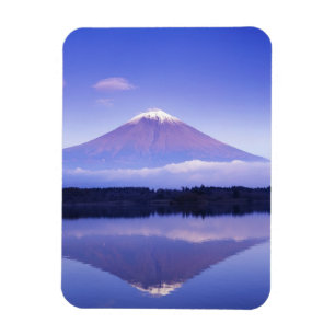 Magnet Flexible Mont Fuji avec nuage lenticulaire, lac Motosu,
