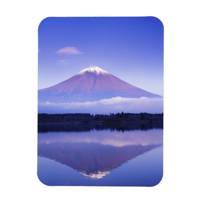 Magnet Flexible Mont Fuji avec nuage lenticulaire, lac Motosu, (Vertical)
