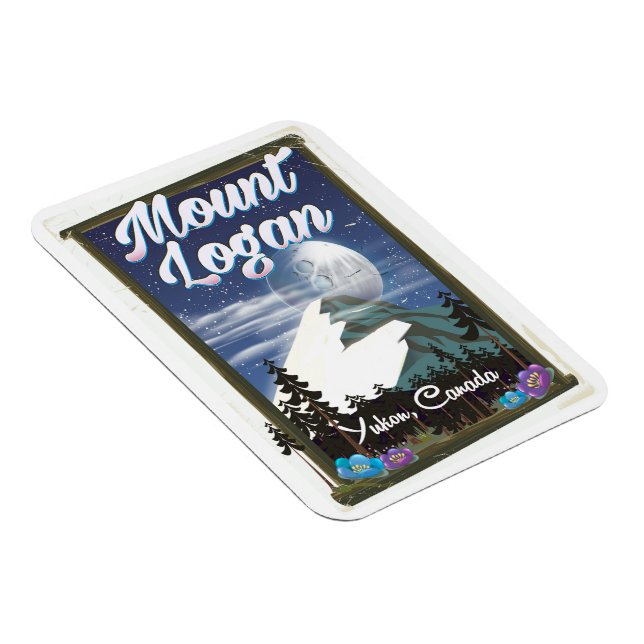 Magnet Flexible Mont Logan, Yukon, Canada (Côté Droit)