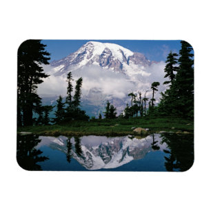 Magnet Flexible Mont Rainier reflété dans un lac de montagne