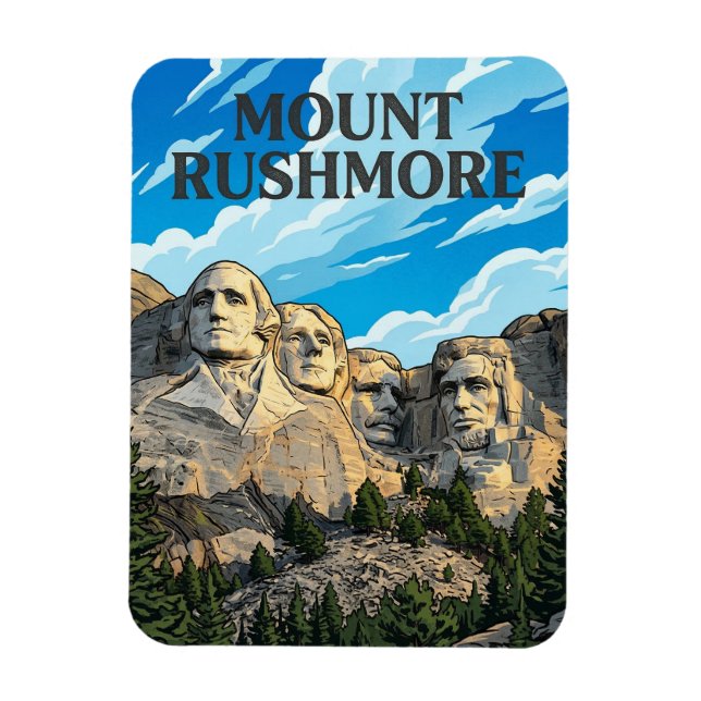 Magnet Flexible Mont Rushmore (Vertical)