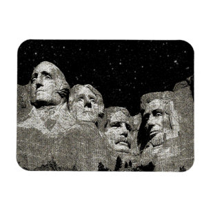Magnet Flexible Mont Rushmore Présidents américains,
