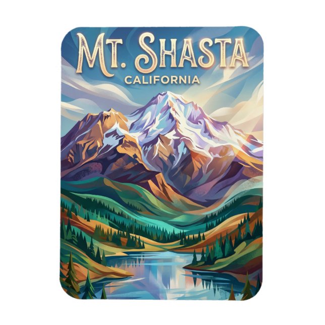 Magnet Flexible Mont Shasta États-Unis (Vertical)