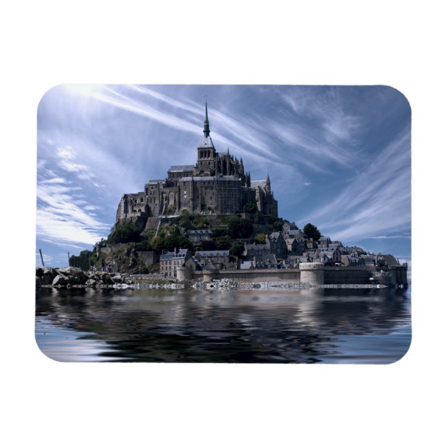 Magnet Flexible Mont St Michel Church Normandy (Horizontal)