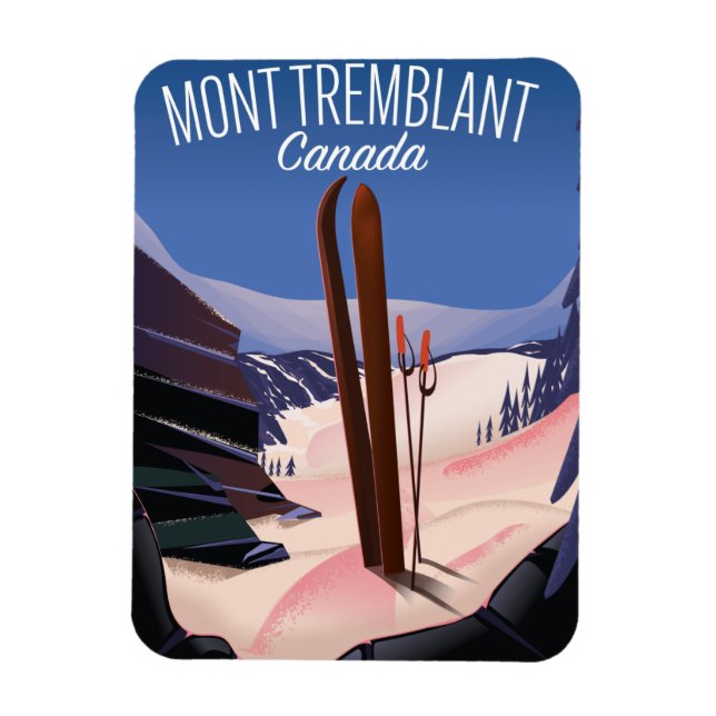 Magnet Flexible Mont Tremblant Ski Canada (Vertical)