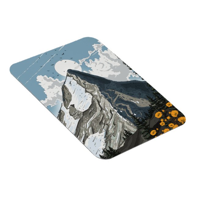 Magnet Flexible Montagne enneigée de Suisse (Côté Droit)