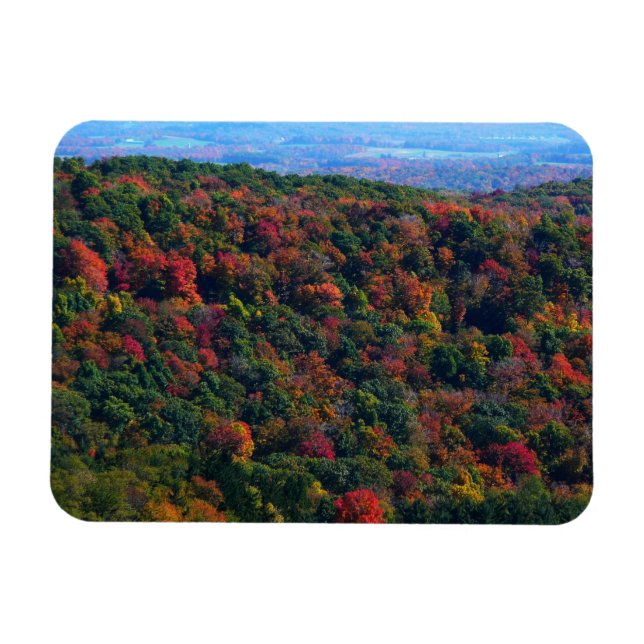 Magnet Flexible Montagnes Appalaches en automne (Horizontal)