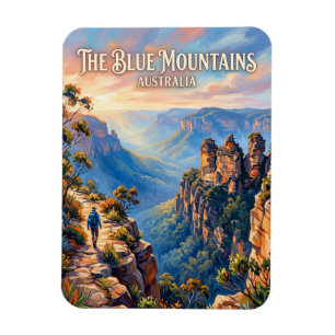 Magnet Flexible Montagnes Bleues Australie