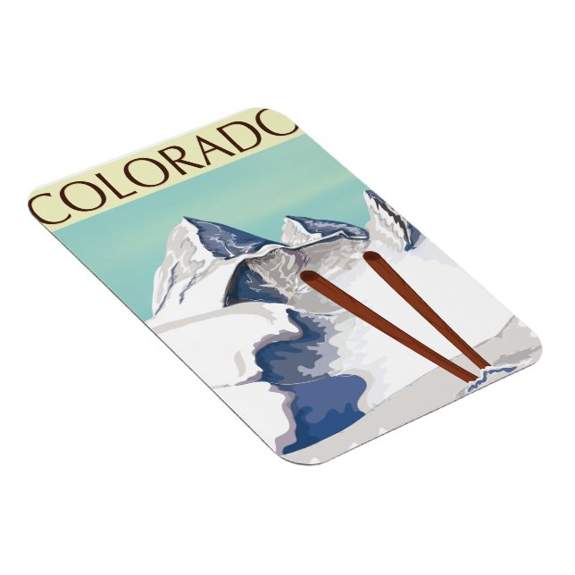 Magnet Flexible Montagnes de ski (Côté Droit)