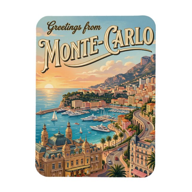 Magnet Flexible Monte-Carlo Monaco (Vertical)