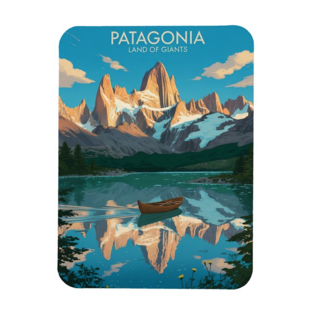 Magnet Flexible Monte Fitz Roy Patagonia (Vertical)