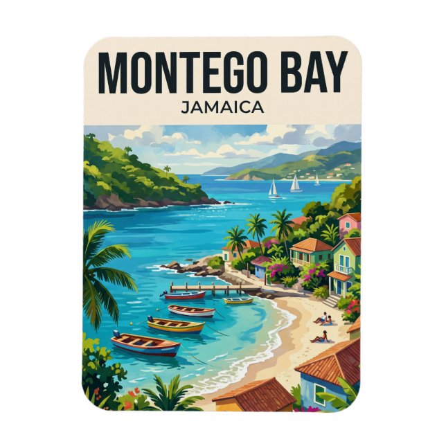 Magnet Flexible Montego Bay Jamaïque (Vertical)