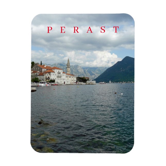 Magnet Flexible Monténégro Aimant de vue panoramique Perast (Vertical)