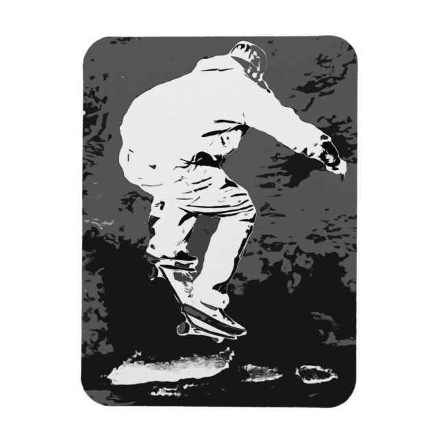 Magnet Flexible Monter la tempête - Skateboarder (Vertical)