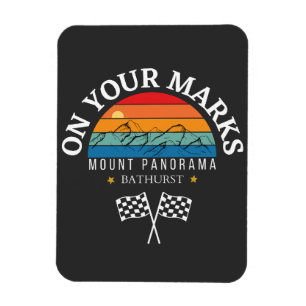 Magnet Flexible monter panorama Bathurst Australie course automobi