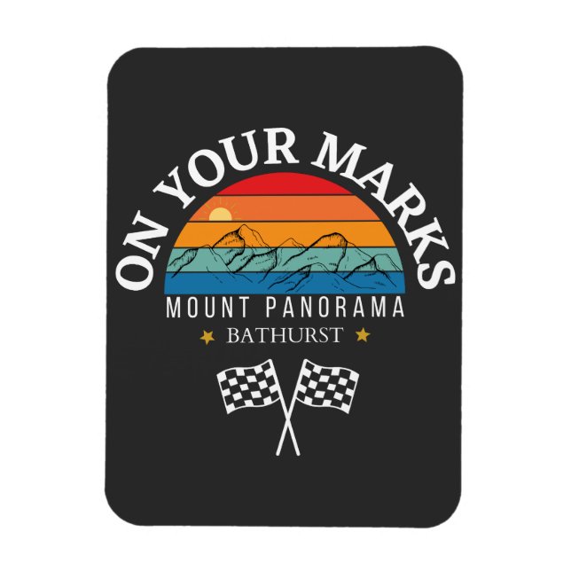 Magnet Flexible monter panorama Bathurst Australie course automobi (Vertical)
