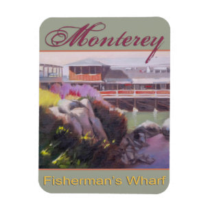Magnet Flexible Monterey Fisherman Wharf Scenic California Coast