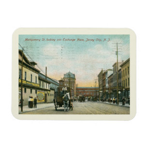 Magnet Flexible Montgomery St., Jersey City NJ 1908 Style Vintage