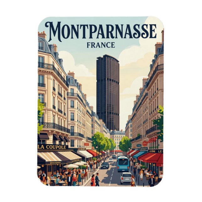 Magnet Flexible Montparnasse France (Vertical)