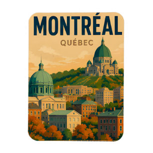 Magnet Flexible Montréal Canada Ciel Historique Ville Voyage
