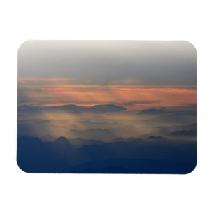 Magnet Flexible Monts Cascade au coucher du soleil