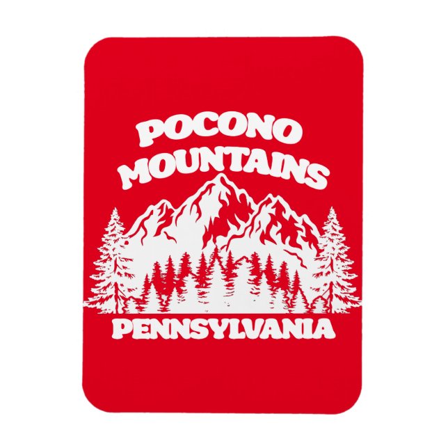 Magnet Flexible Monts Pocono Pennsylvanie (Vertical)