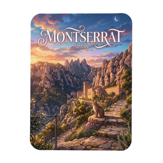 Magnet Flexible Montserrat Espagne (Vertical)
