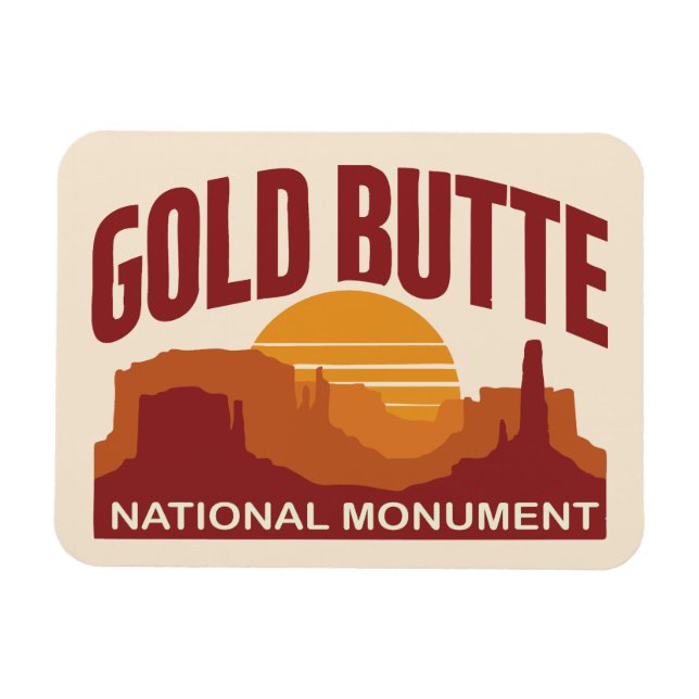 Magnet Flexible Monument national de Gold Butte désert du Nevada (Horizontal)
