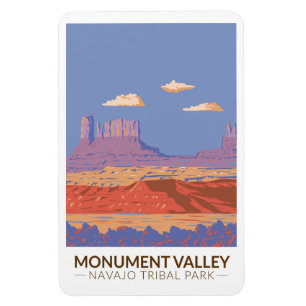 Magnet Flexible Monument Valley Navajo Tribal Park Voyage Vintage