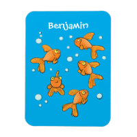 Morceau de poisson rouge orange mignon sur dessin 