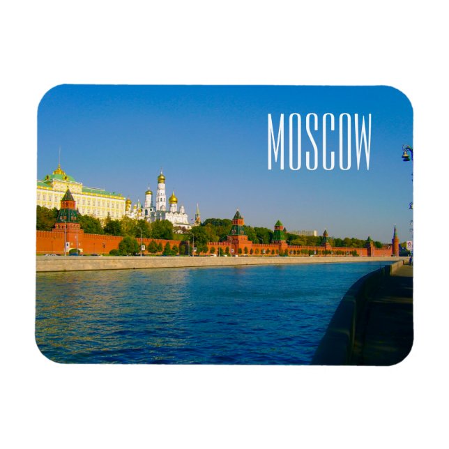 Magnet Flexible Moscou Kremlin Moskva architecture paysagère (Horizontal)