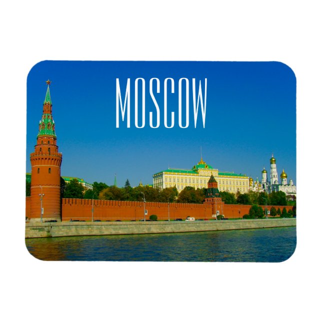 Magnet Flexible Moscou Kremlin Moskva architecture paysagère (Horizontal)