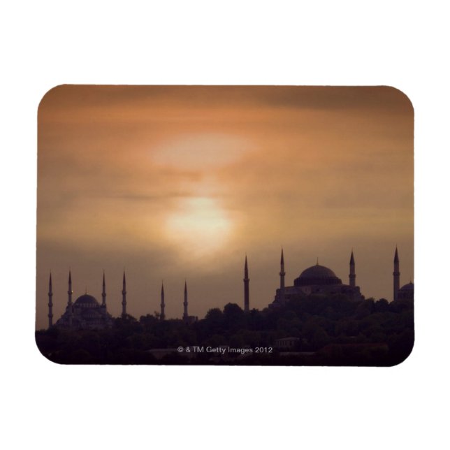 Magnet Flexible Mosquée bleue et Sainte-Sophie Turquie, Istanbul (Horizontal)