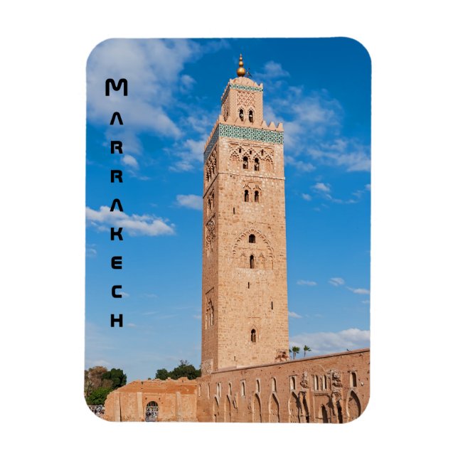 Magnet Flexible Mosquée Koutoubia - Marrakech, Maroc (Vertical)