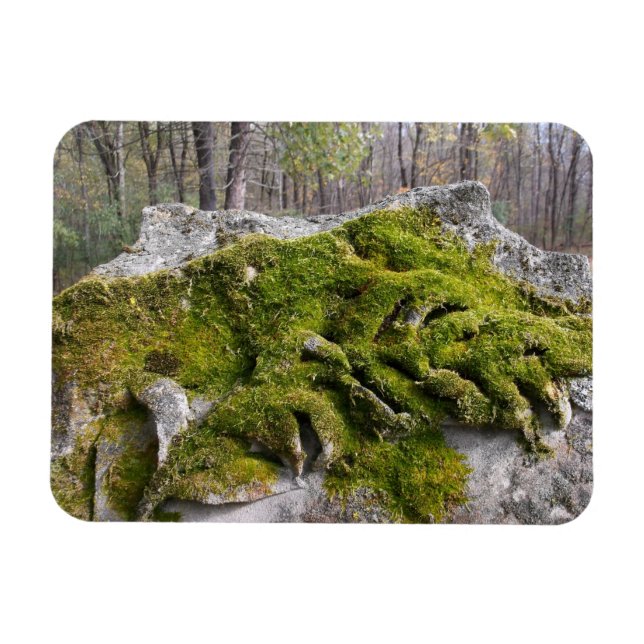 Magnet Flexible Mossy Broken Headstone (Horizontal)